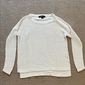 French Connection Cream Textured Sweater